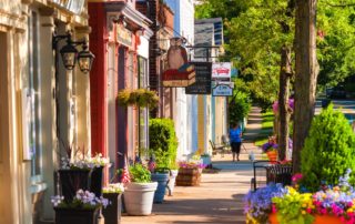 Main street in Hudson OH