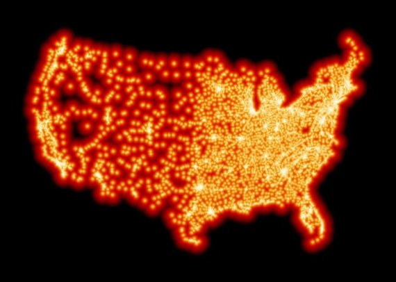 Map of McDonalds locations