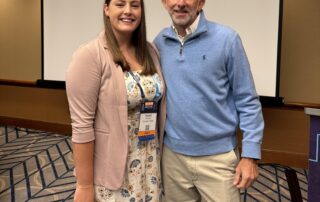Project Director Kyndra Minchew and Behavioral Health Wellness Consultant J.D. Carlin stand together at NCTOH in 2025.