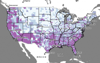 Map example of Minority Health SVI